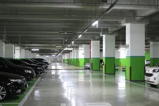 Gereinigte Tiefgarage